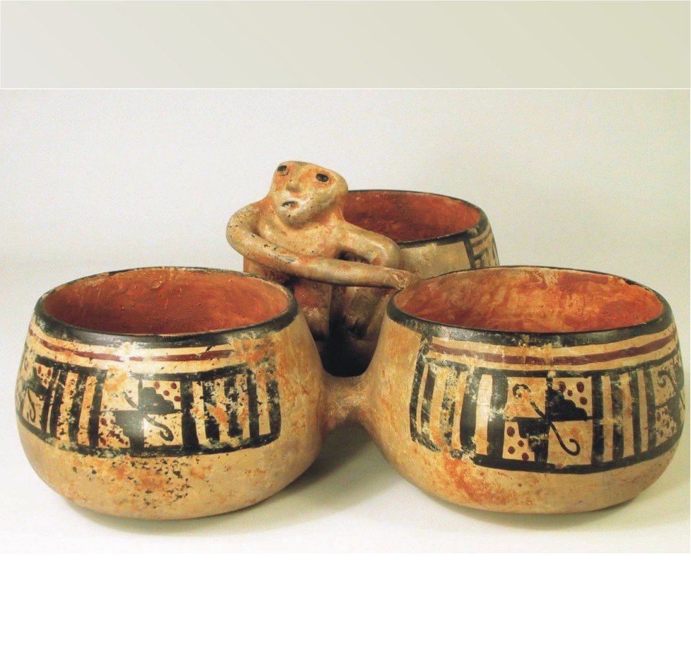 Cultura Muisca  OLLA TRIPLE_MUISCA / TRIPLE MUISCA BOWL