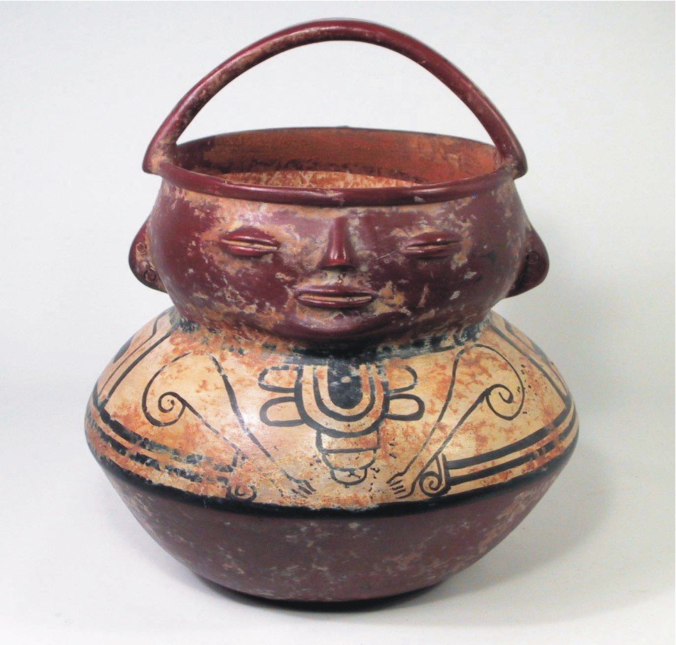 Cultura Muisca  OLLA CON ASA MUISCA / MUISCA HANDLE POT 
