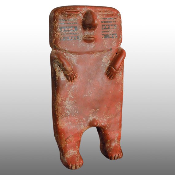 Cultura Quimbaya FIGURA / QUIMBAYA STAND UP CACIQUE FIGURE