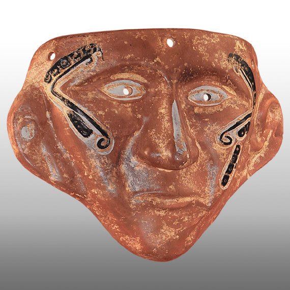 Cultura Tierradentro MASCARA / TIERRADENTRO TRIANGULAR MASK (L)
 
