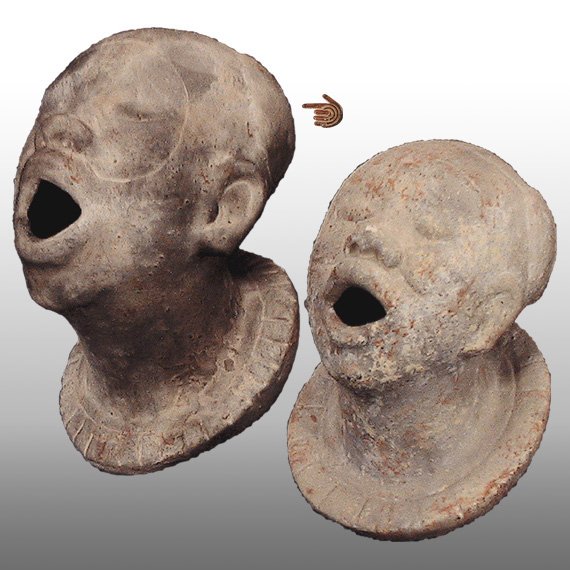 Cultura Tumaco CABEZA / TUMACO ANTHROPOMORPHIC HEAD (L)