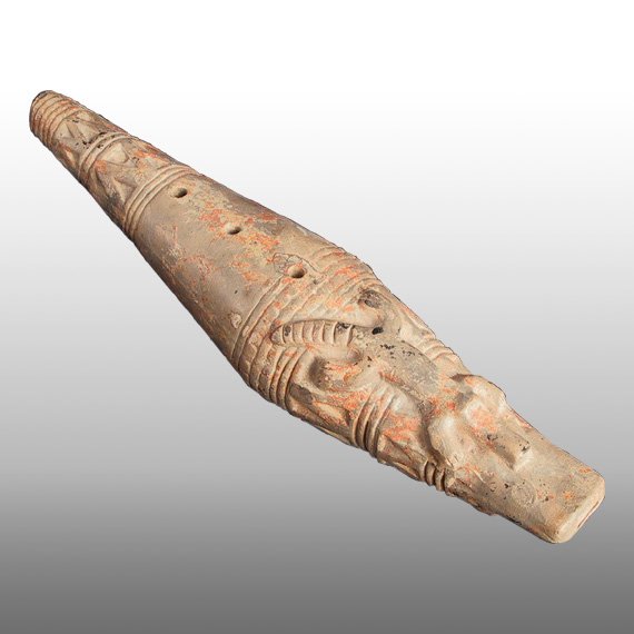 Cultura Zenú FLAUTA LAGARTO / SINU LIZARD FLUTE
