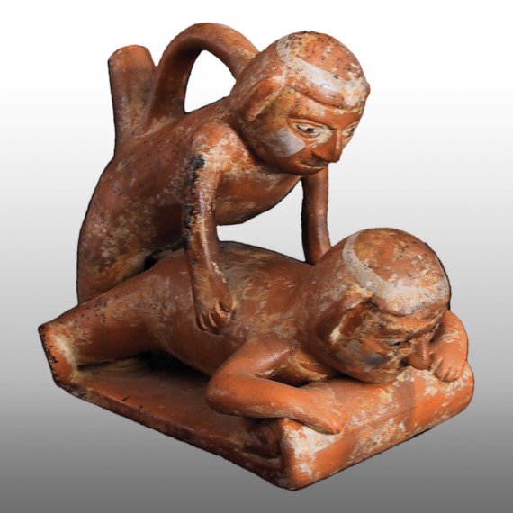 Otras Culturas  ALCARRAZA / PRIMITIVE COUPLE JUG
