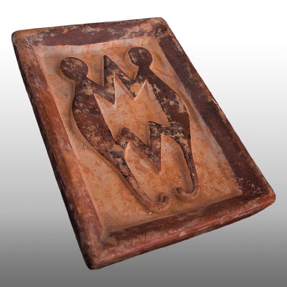 Otras Culturas  CENICERO / TWO MONKEYS PLAIN ASHTRAY

