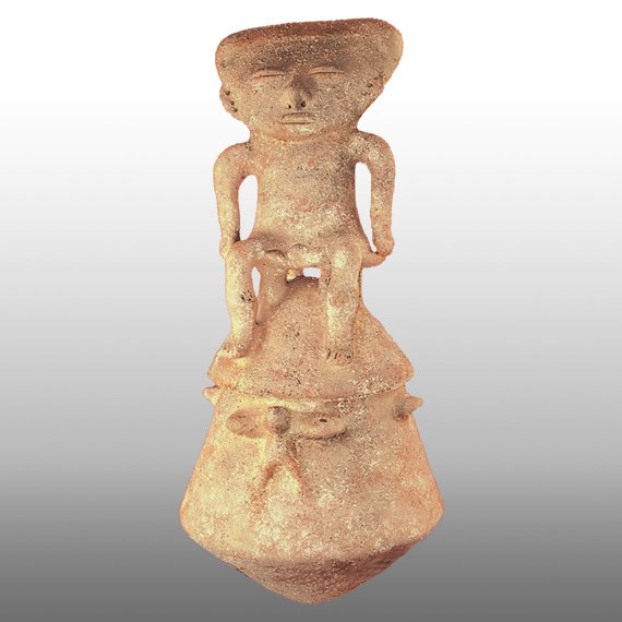 Otras Culturas  CANTARO CON TAPA / MOSQUITO WATER JAR WITH LID
 
