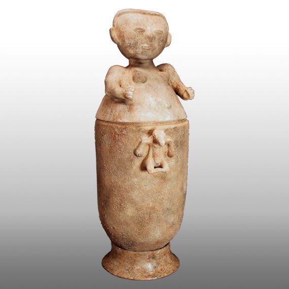 Otras Culturas CANTARO CON TAPA / MOSQUITO WATER JAR WITH LID
